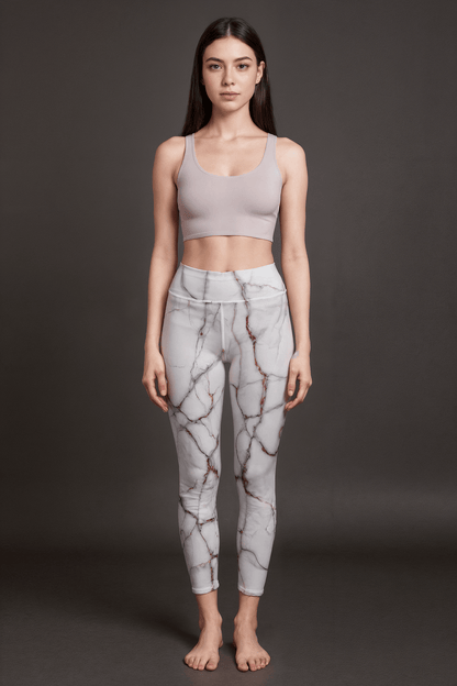 DANCED by Riffhaus - Women’s High-Waisted Yoga Pants - Sofia Isella Riff