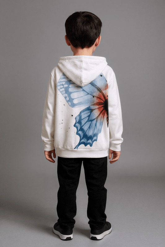 SCHMETTERLING by Riffhaus - Kid's Zip Up Raglan Sleeve Hoodie | 310GSM Cotton - Sofia Isella Riff
