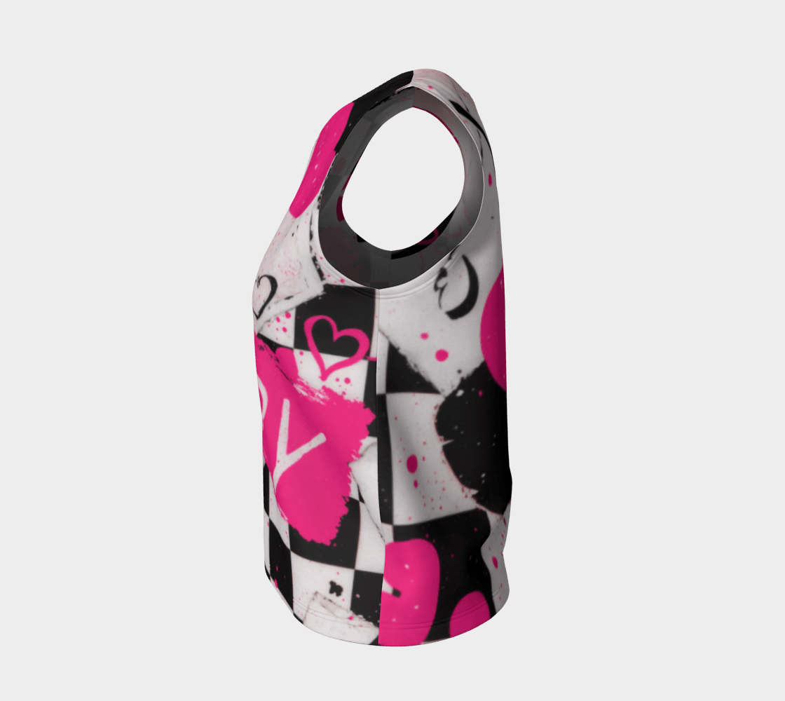 CHERRY CHECK MATE by Riffhaus - Loose Tank Top - Kesha Period Riff