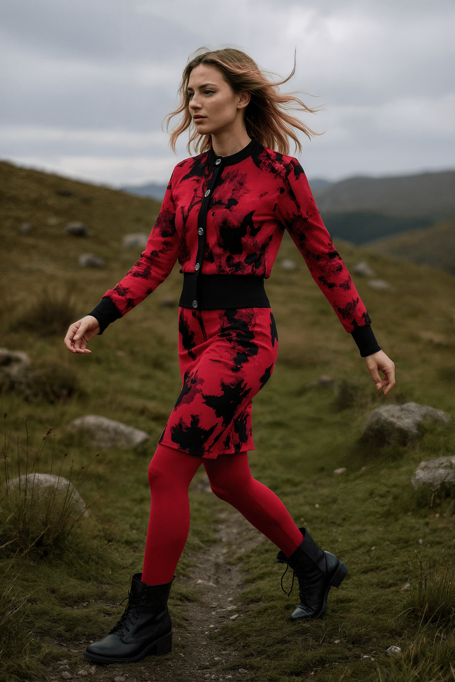 PULSE by Riffhaus - Women's Cropped Cardigan - Florence + The Machine Riff