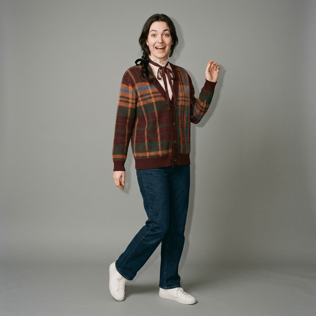 COURT TARTAN Riffhaus Cardigan
