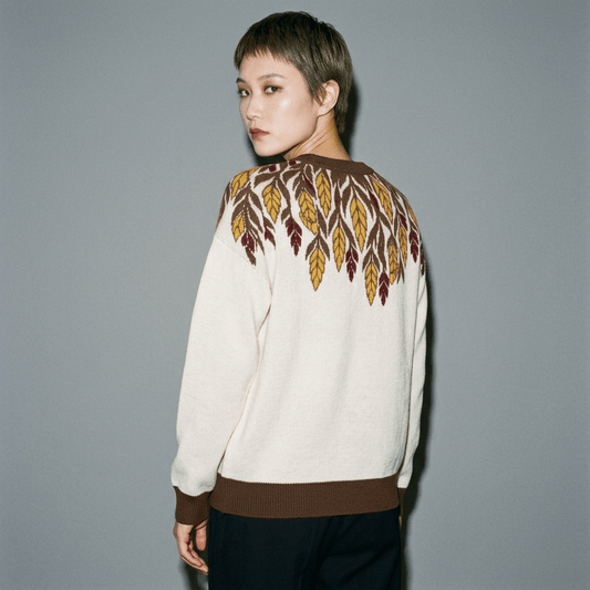 CROP CIRCLE Riffhaus Sweater, Relaxed Fit, Jacquard Knit