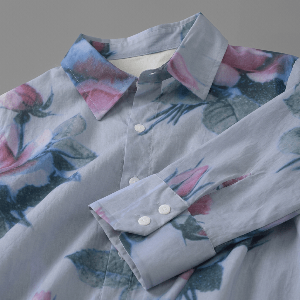 DRINKING ACID Riffhaus Long-Sleeve Cotton-Blend Shirt