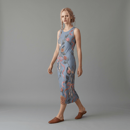 GOOD GIRL Riffhaus Jersey Maxi Dress