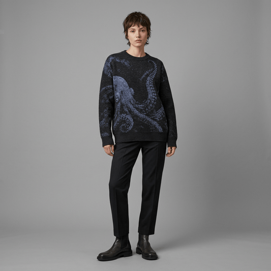 KRAKEN Riffhaus relaxed knit sweater