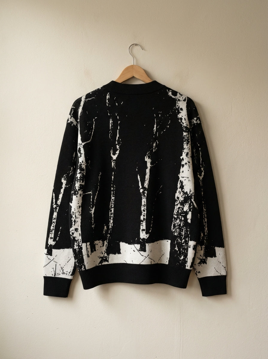 LAST TREE Jacquard Knit Sweater – Riffhaus – Sandra | Riffhaus