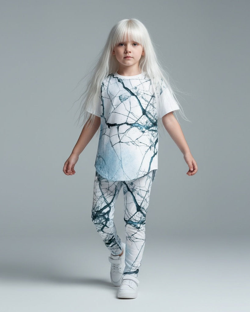 SEED by Riffhaus - Kids' Casual Top and Pants Set - Aurora Frozen Riff