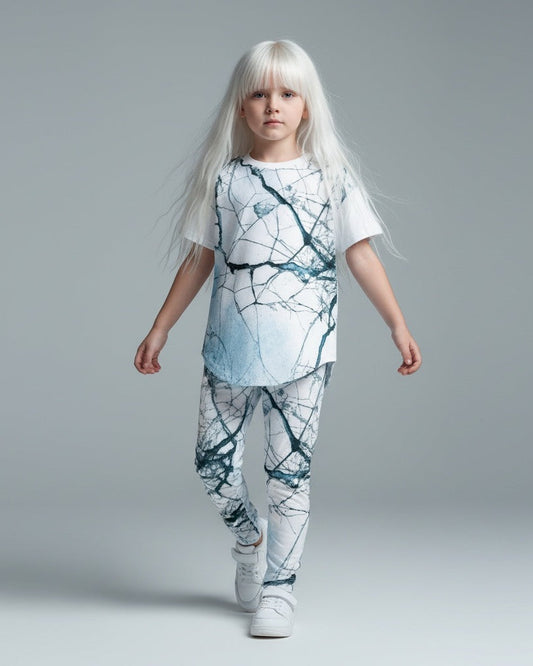 SEED by Riffhaus - Kids' Casual Top and Pants Set - Aurora Frozen Riff