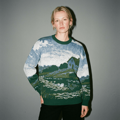LITTLE HOUSE Riffhaus relaxed knit sweater