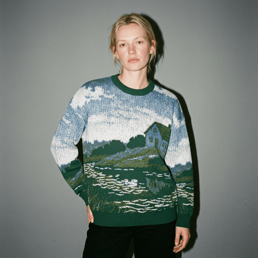 LITTLE HOUSE Riffhaus relaxed knit sweater