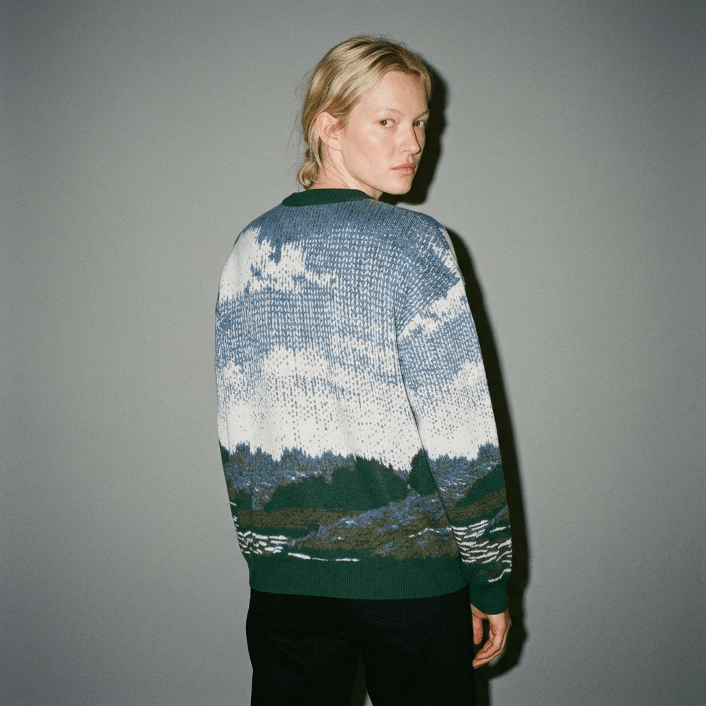 LITTLE HOUSE Riffhaus relaxed knit sweater
