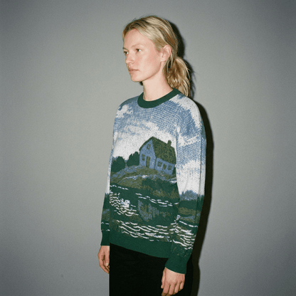 LITTLE HOUSE Riffhaus relaxed knit sweater