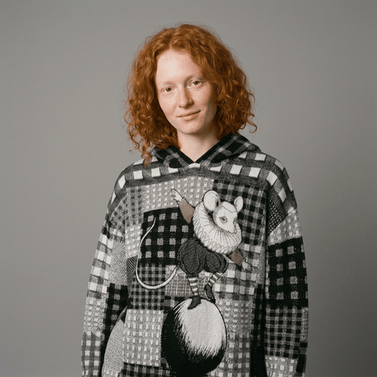 MAUS Riffhaus knit hoodie