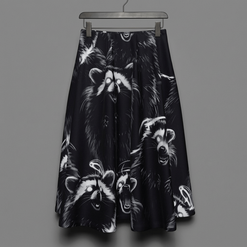 MORE RACCOONS Riffhaus Skirt