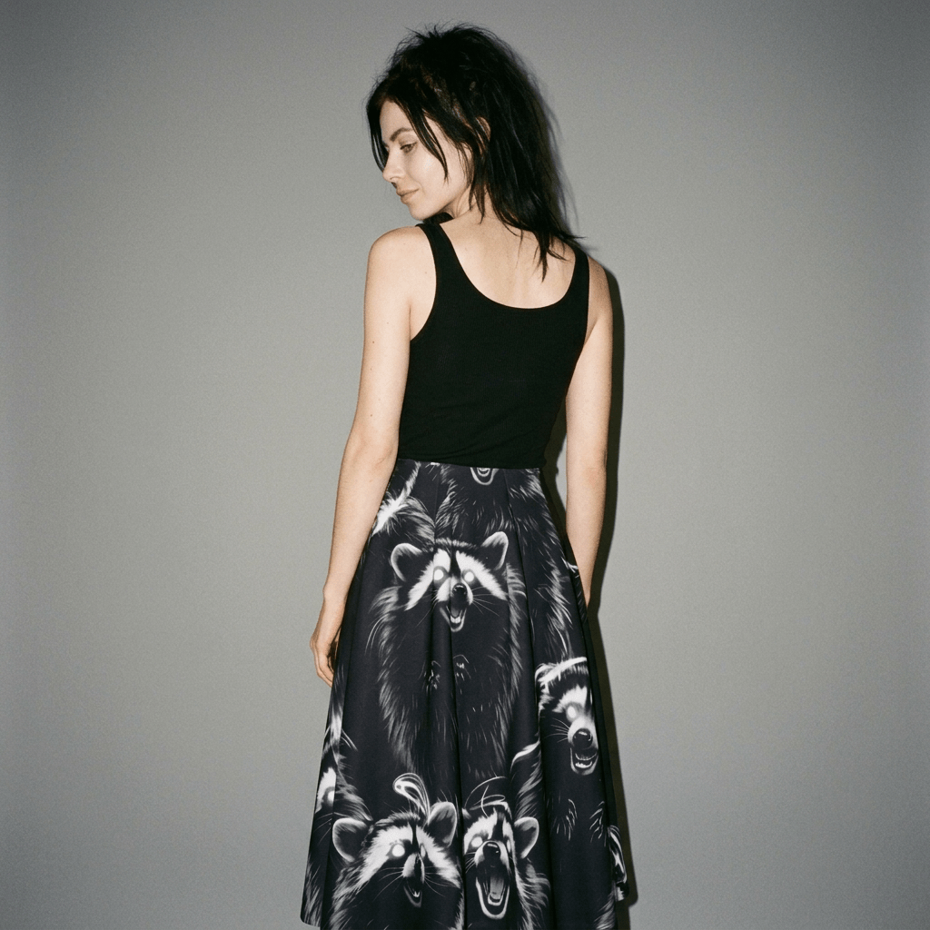 MORE RACCOONS Riffhaus Skirt