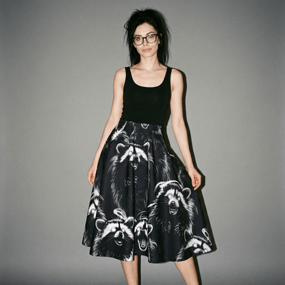 MORE RACCOONS Riffhaus Skirt