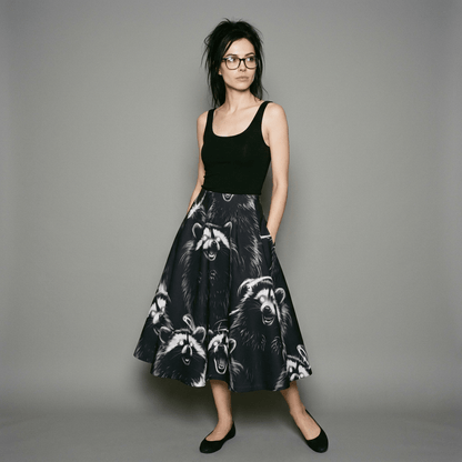 MORE RACCOONS Riffhaus Skirt