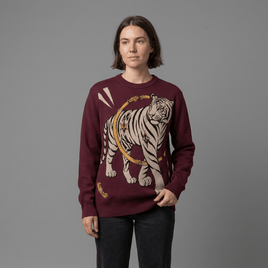 OUT OF THE RING Riffhaus relaxed knit sweater