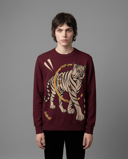OUT OF THE RING Riffhaus relaxed knit sweater