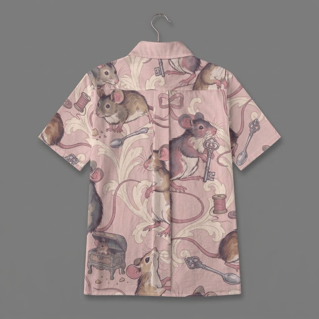 PETTY CRIMES Riffhaus Short-Sleeve Cotton Shirt
