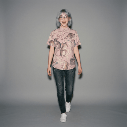 PETTY CRIMES Riffhaus Short-Sleeve Cotton Shirt