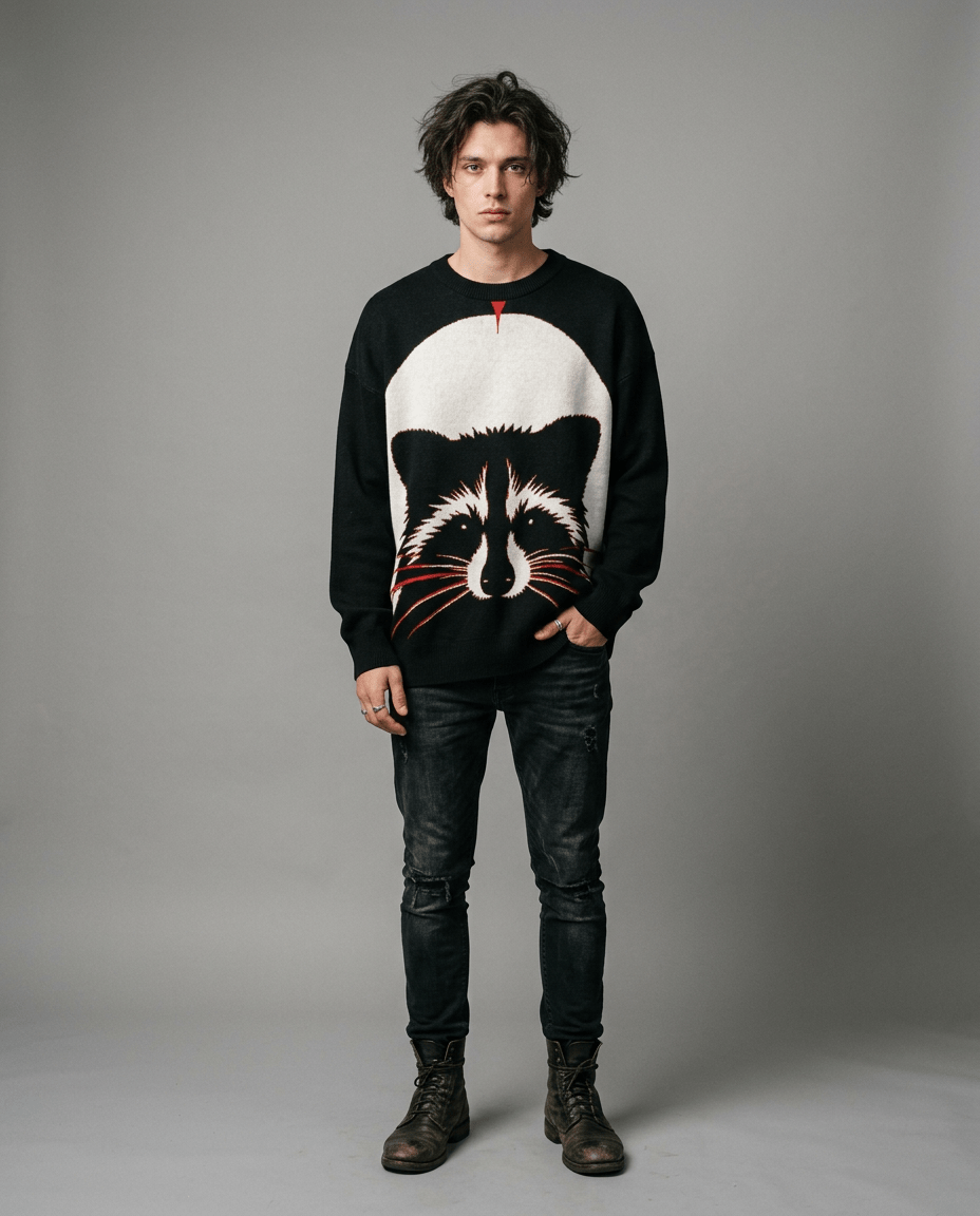 チュニック Off-Shoulder Raccoon Tunic THE RACCOON – Sandra | Riffhaus
