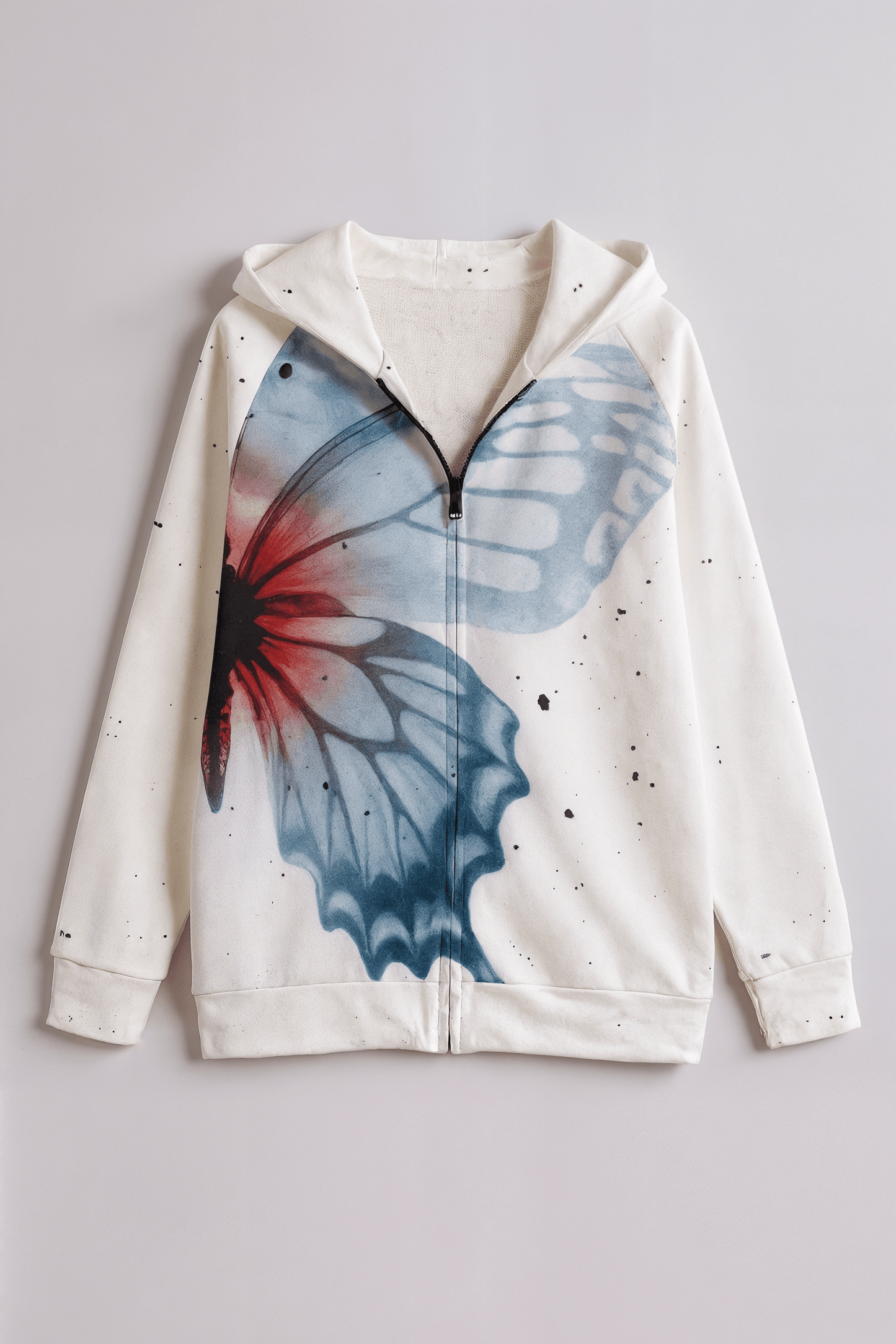 SCHMETTERLING by Riffhaus - Kid's Zip Up Raglan Sleeve Hoodie | 310GSM Cotton - Sofia Isella Riff