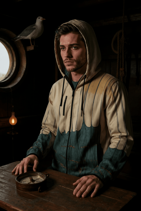 Riffhaus Men's Hoodie - At Sea Japanese Breakfast Melancholy Riff