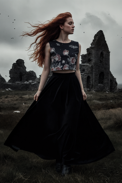 MOTHER BAT by Riffhaus  - Women's Sleeveless Cropped Top - Florence + The Machine Riff