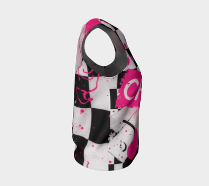 CHERRY CHECK MATE by Riffhaus - Loose Tank Top - Kesha Period Riff