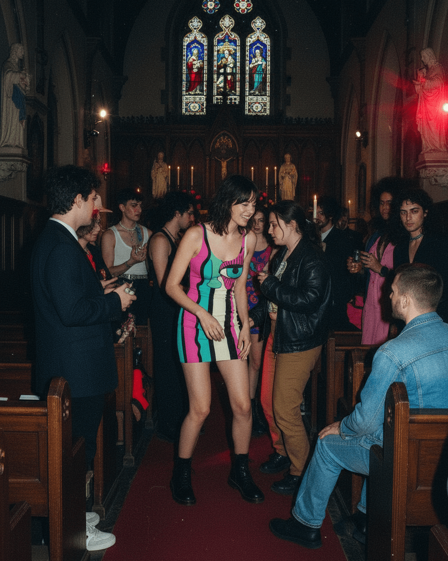 GOD MODE by Riffhaus - Women's Bodycon Dress - Rebecca Black Riff