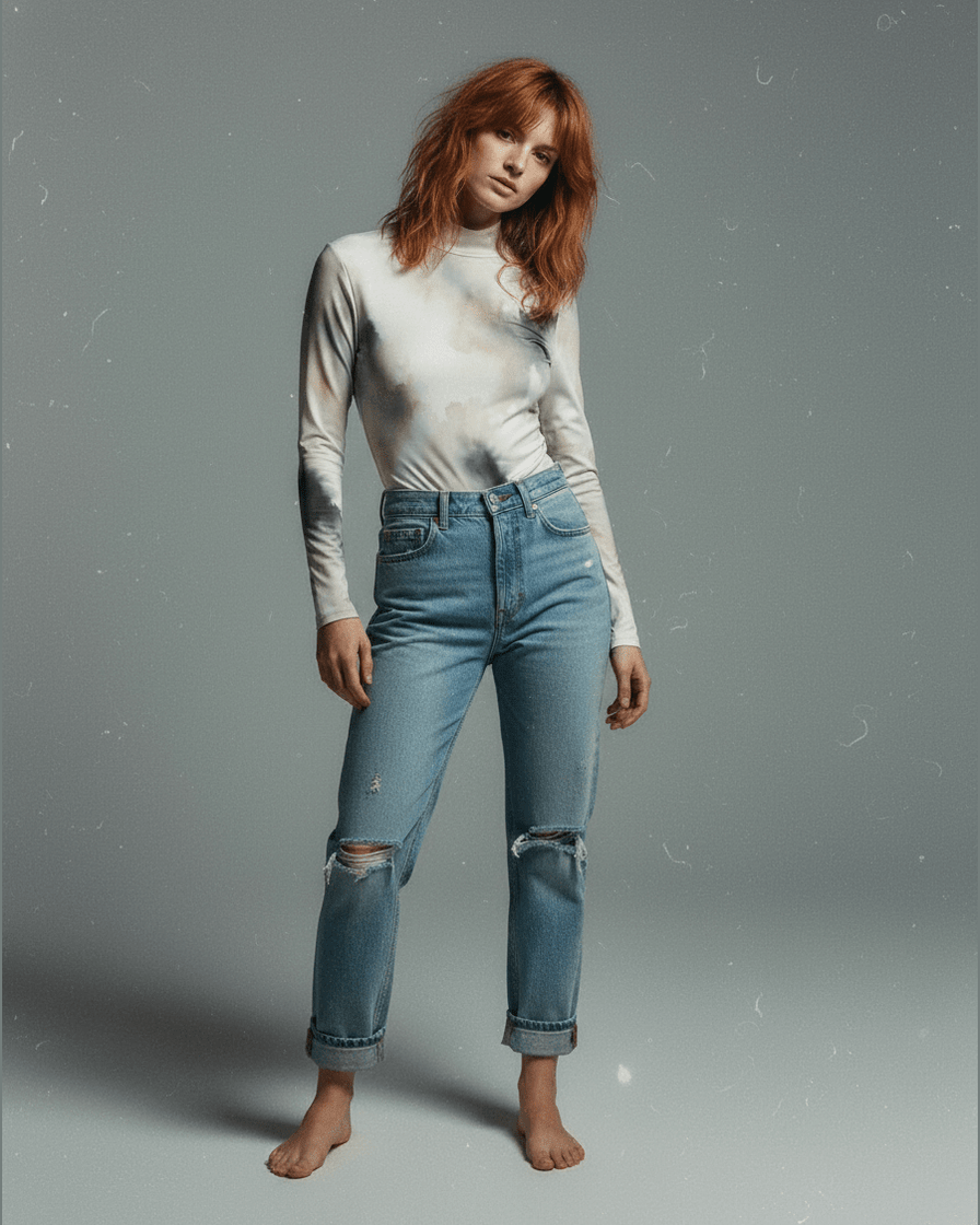 12/9 - SHALLOW by Riffhaus - Super Soft Long Sleeve Bodysuit w/ Turtleneck - Lady Gaga Riff