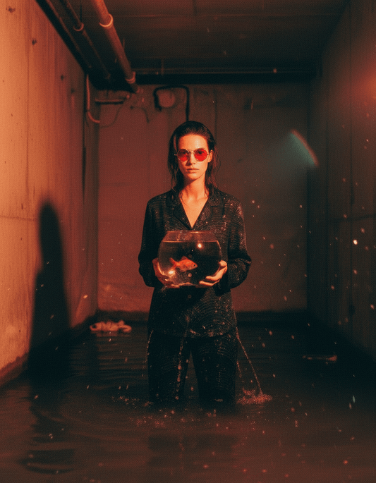 FISH BOWL by Riffhaus - Women's Satin Pajama Set