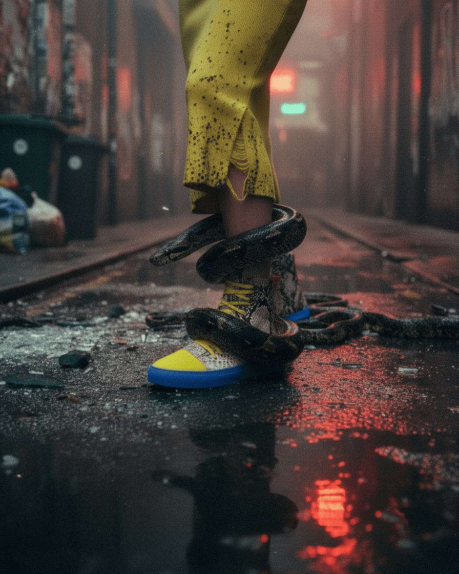 NEON VENOM by Riffhaus - Sneaker Made to Order - Riff on Yeah, Yeah, Yeahs