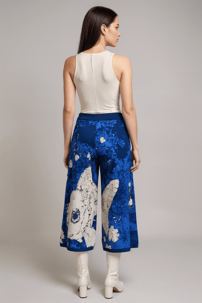 KNITTED FISH by Riffhaus - Women's Culottes - Knitted Fish Statement Design Japanese Breakfast Melancholy Riff