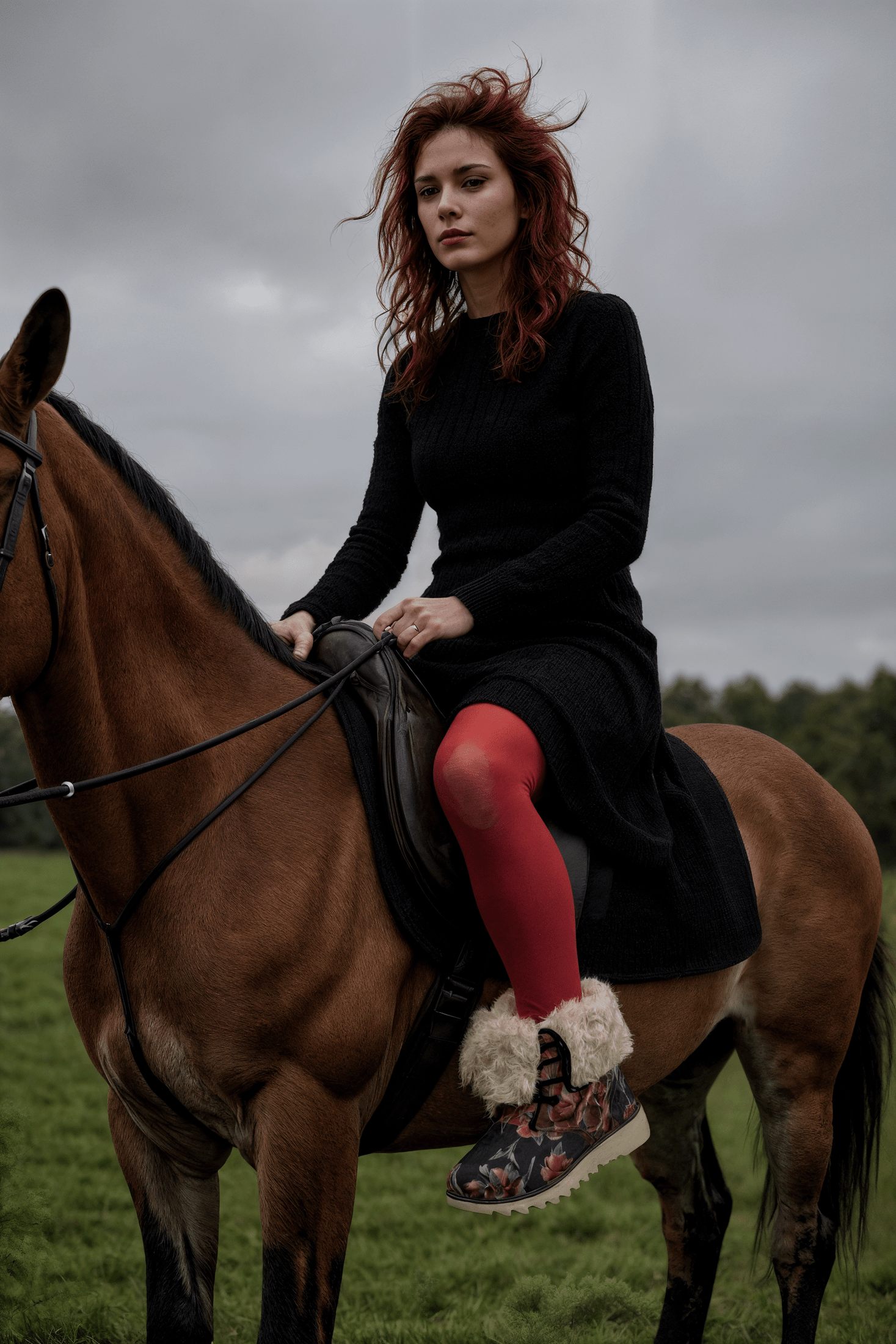BLOOM by Riffhaus - Women's Plush Boots - Florence + The Machine Riff