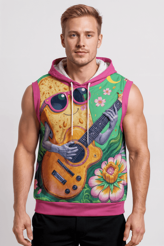 GUITAR BREAD by Riffhaus - Unisex Hooded Vest | 100% Cotton | Kangaroo Pocket - Sofi Tukker Butter Riff