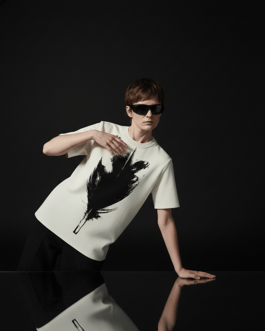 12/7 - FLUID by Riffhaus Knitted classic tee - Adélaïde Riff