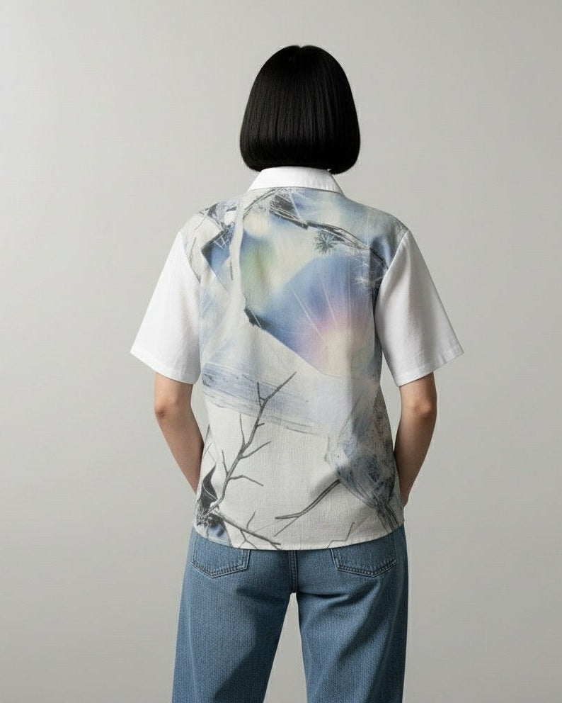 LIGHT by Riffhaus - Women's Shirt 100% Cotton - Frozen Aurora Riff