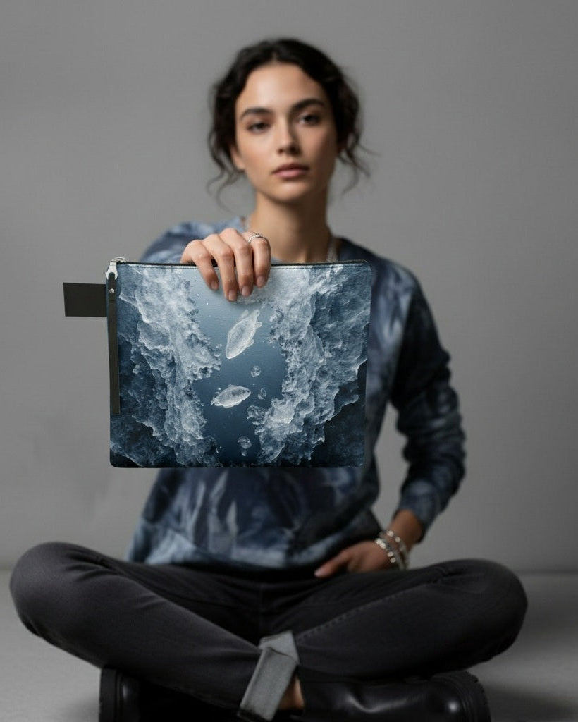 THE LAST FISH by Riffhaus - Carry All Bag - Aurora Frozen Riff