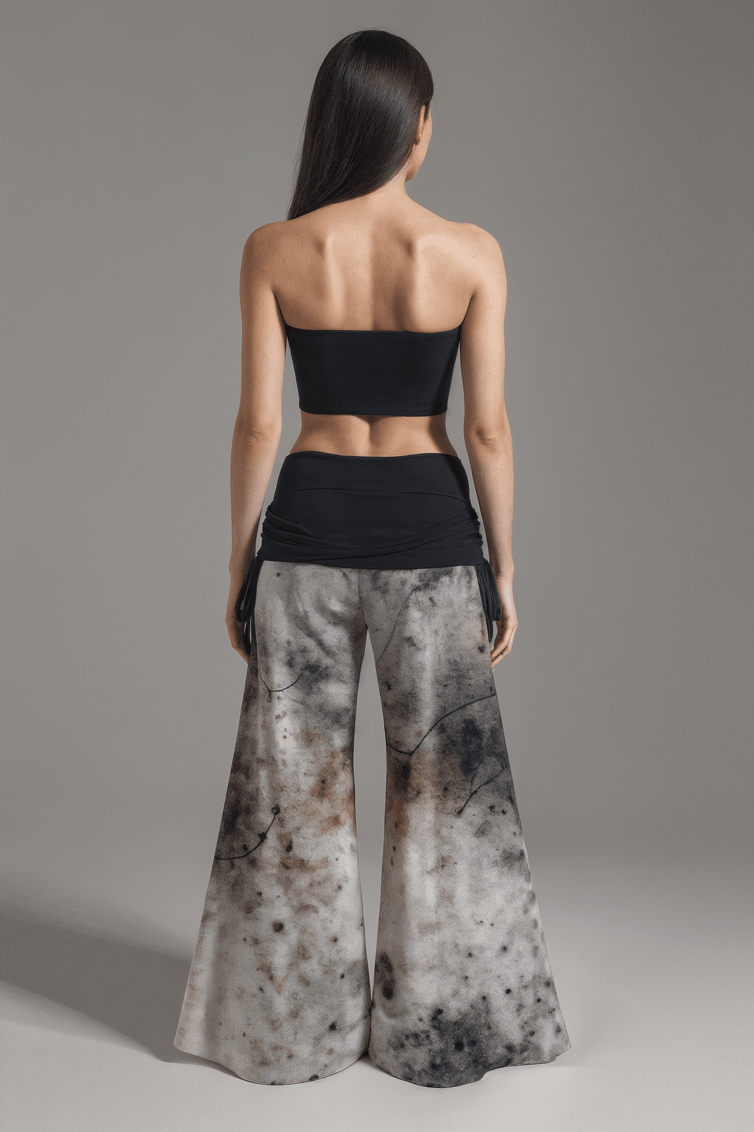Frog FOAM by Riffhaus - Women's High Waist Wide Leg Pants - Sofia Isella Riff