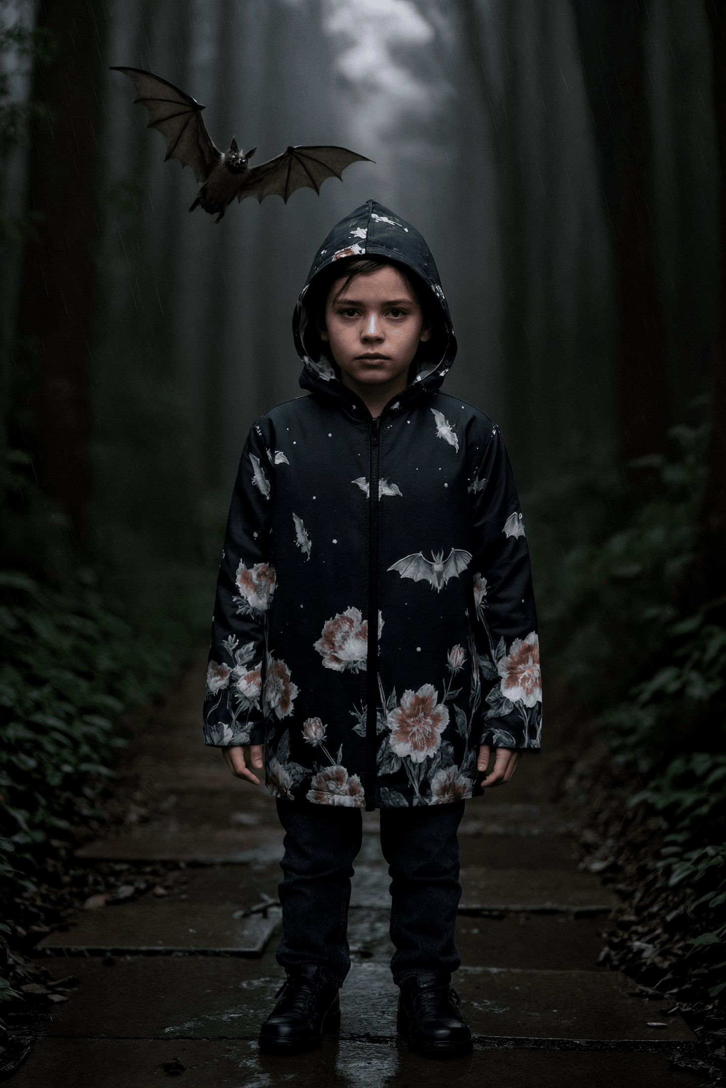BATS by Riffhaus - Children's Waterproof And Windproof Jacket - Florence + The Machine Riff