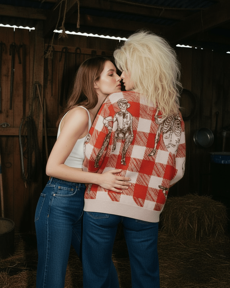 12/6 - JOLENE by Riffhaus - Knitted cardigan - Dolly Parton Riff