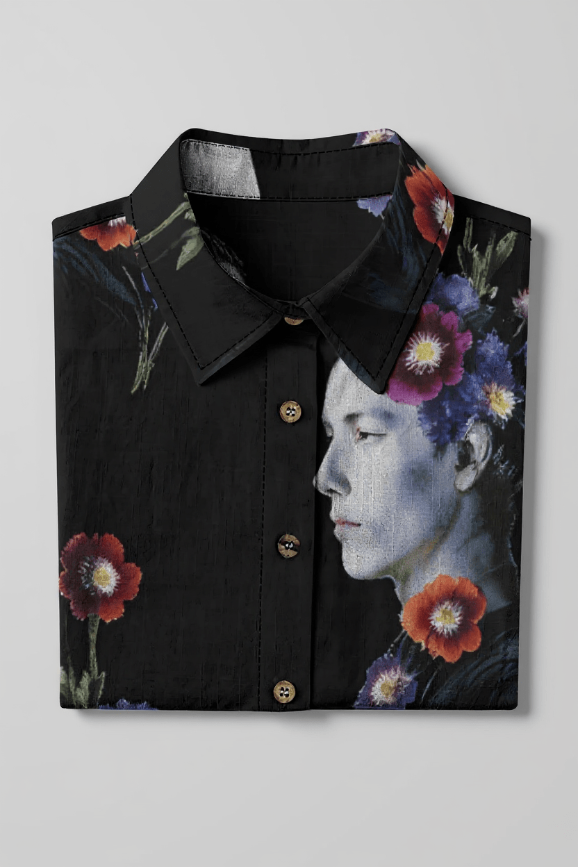 REBIRTH by Riffhaus - Women's Cotton Shirt - Florence + The Machine Riff