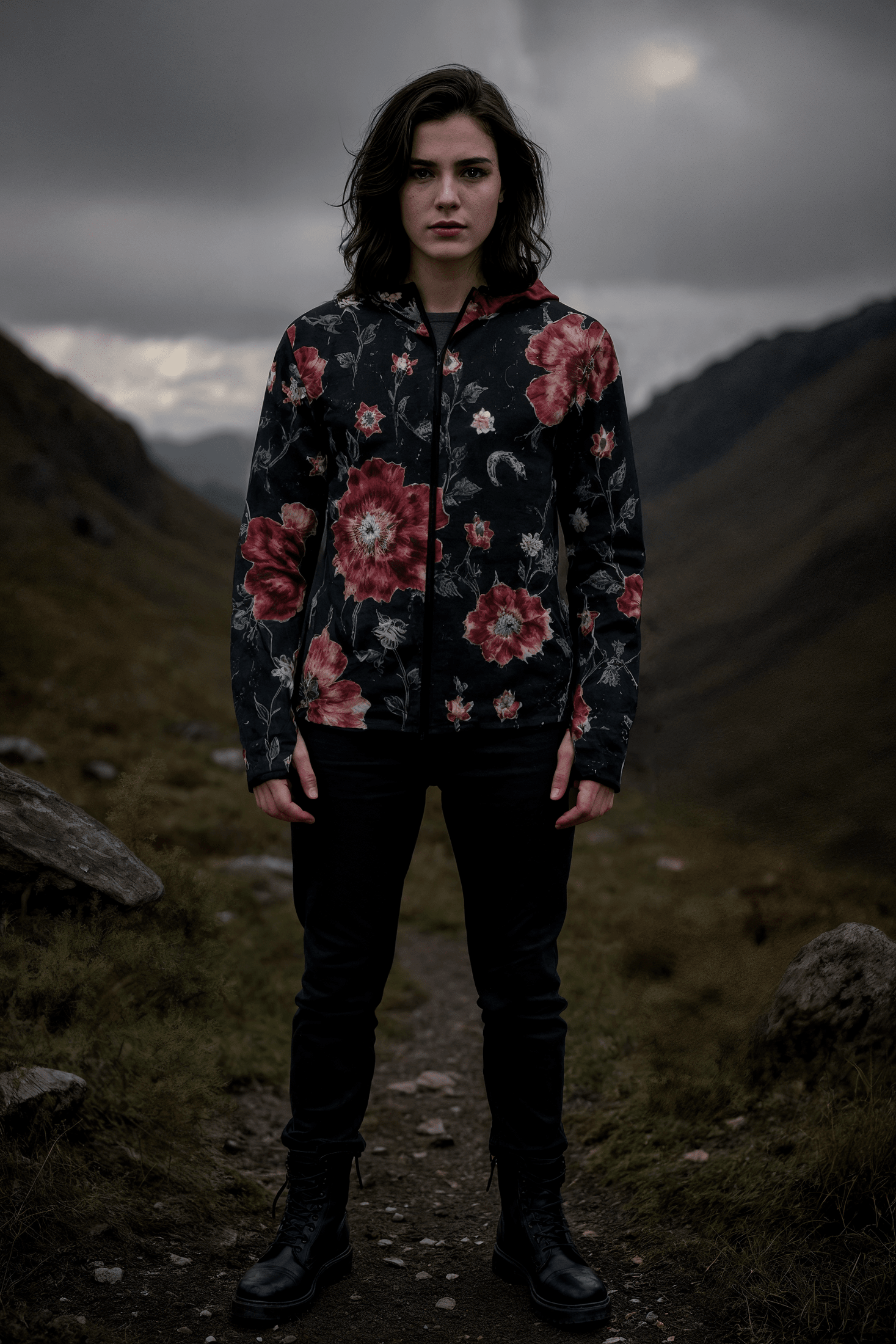 TAROT - Soft Unisex Zip-Up Hoodie with Thumb Hole Design - Florence + The Machine Riff