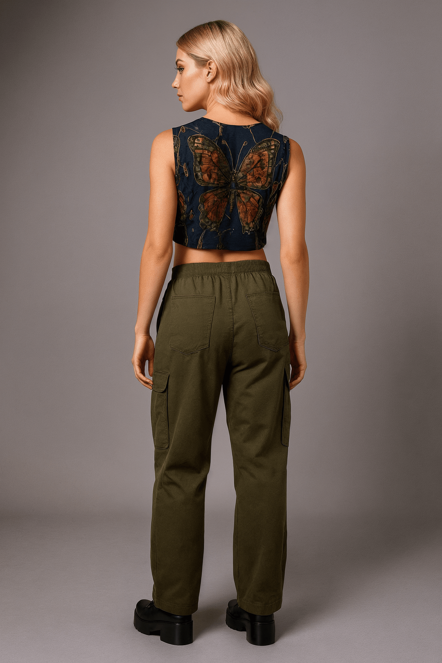 LOVE YOURSELF by Riffhaus - Women's Sleeveless Cropped Top - Sofia Isella Riff