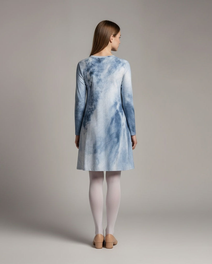 HOPE by Riffhaus - Women's Raglan Sleeve Dress - Aurora Frozen Riff