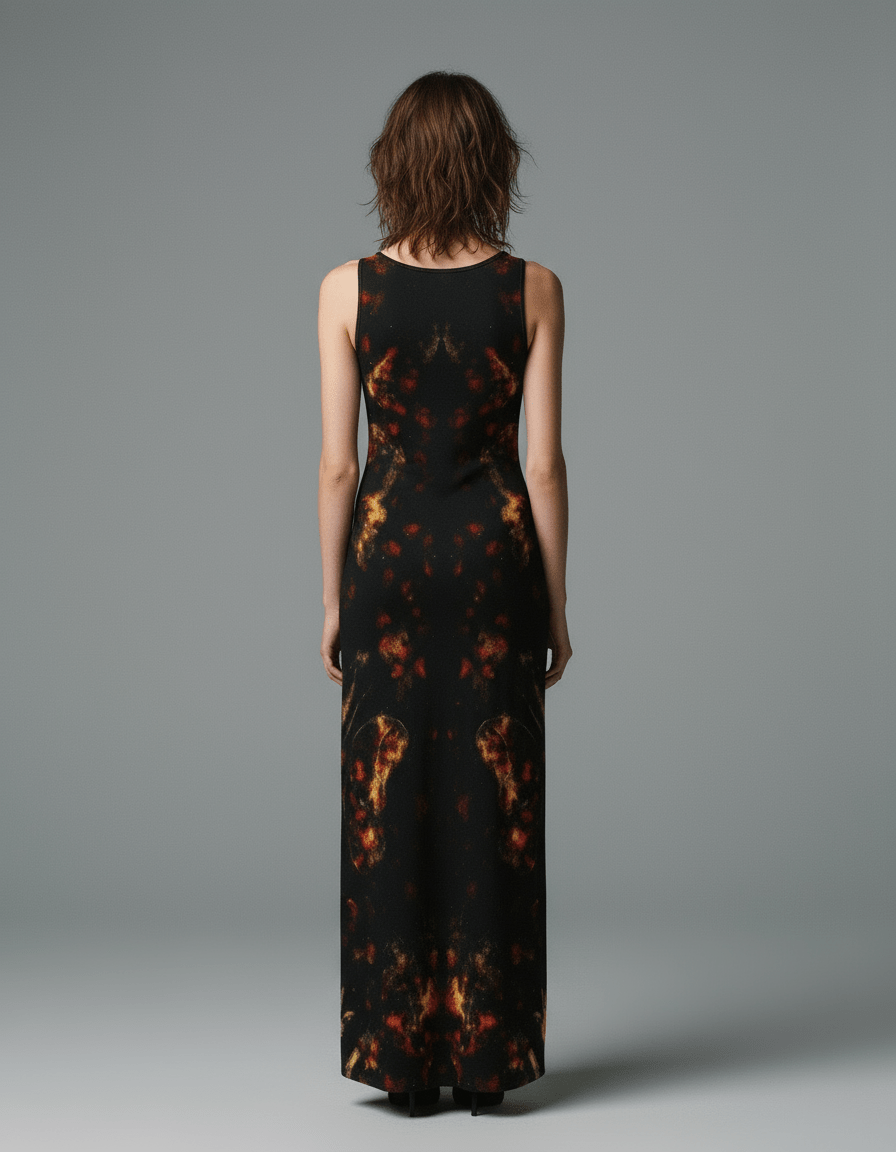 BUTTERFLY DISTORTION by Riffhaus - Dress | Length To Ankle #GARDEN