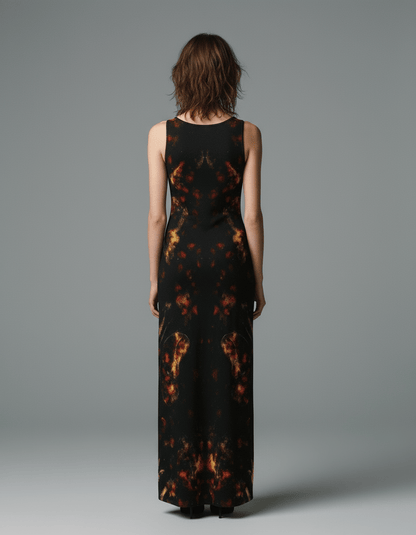 BUTTERFLY DISTORTION by Riffhaus - Dress | Length To Ankle #GARDEN