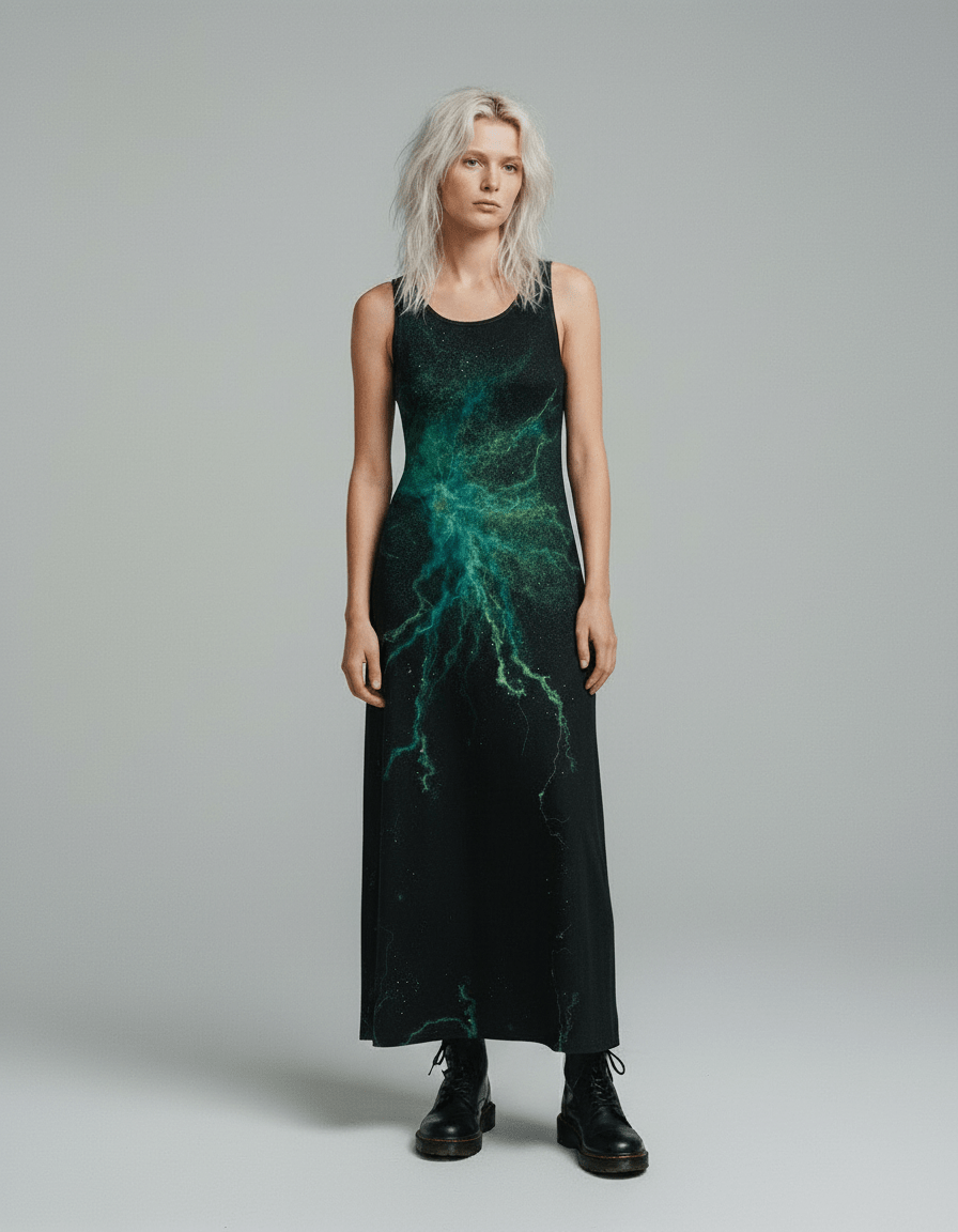 STING by Riffhaus - Women's Vest Dress | Length To Ankle